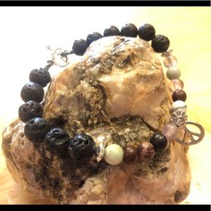 Homemade high quality Lava Stone diffuser Bracelet